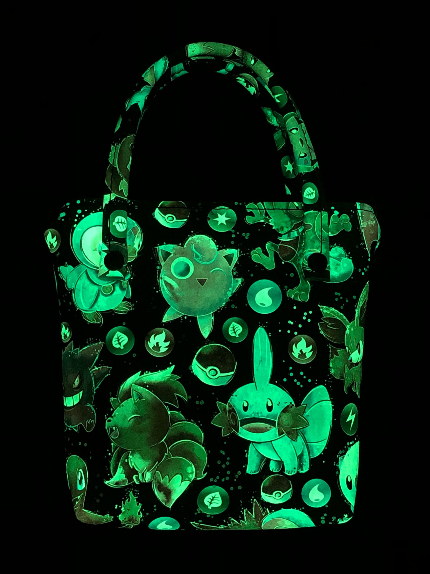 Pocket Tote Bag UV Glow “Catch them All”